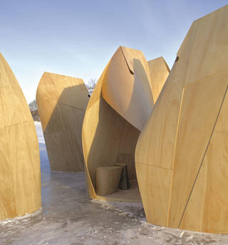 Pop-up talk: Patkau Architects Skating Shelters photo