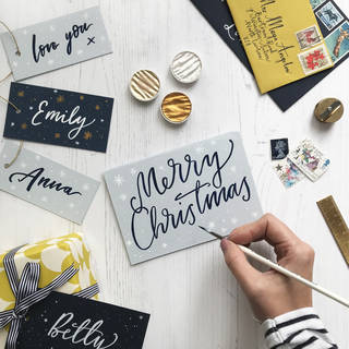 Christmas Brush Lettering photo