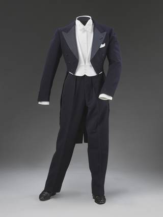 Navy blue tailcoat worn by Fred Astaire in the film 'Shall We Dance'.