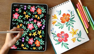 Online Workshop: iPad Botanical Pattern Design photo