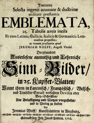 Book of emblems in Latin