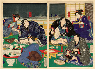 woodblock print