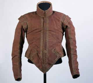 Doublet jacket in red fabric