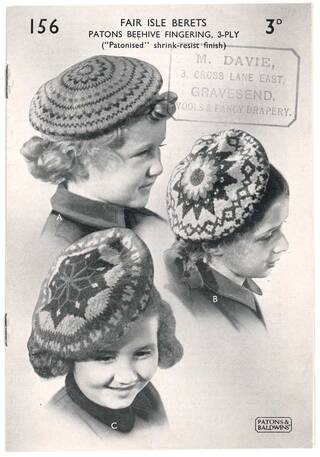Three Fair Isle Berets