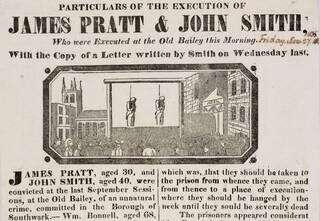 Newspaper cutting about an execution