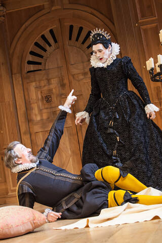 two people in costume on stage