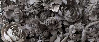 Phoebe Cummings, Triumph of the Immaterial, unfired clay, 2017 (detail)