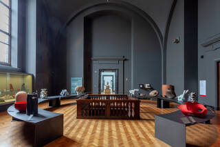 Photograph of the Ceramics Galleries at the V&A