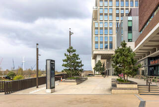Walking towards V&A East Museum
