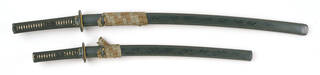 sword, scabbard and tsuba