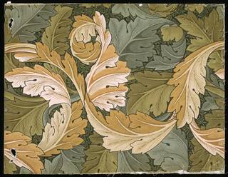 Morris and Co., Acanthus Wallpaper, 1875 (published).  Given by Morris & Co. © Victoria and Albert Museum, London