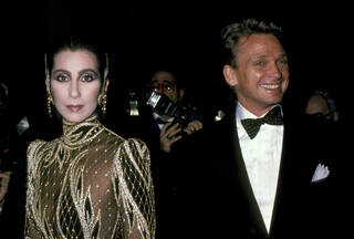 Photo of singer Cher and costume designer Bob Mackie